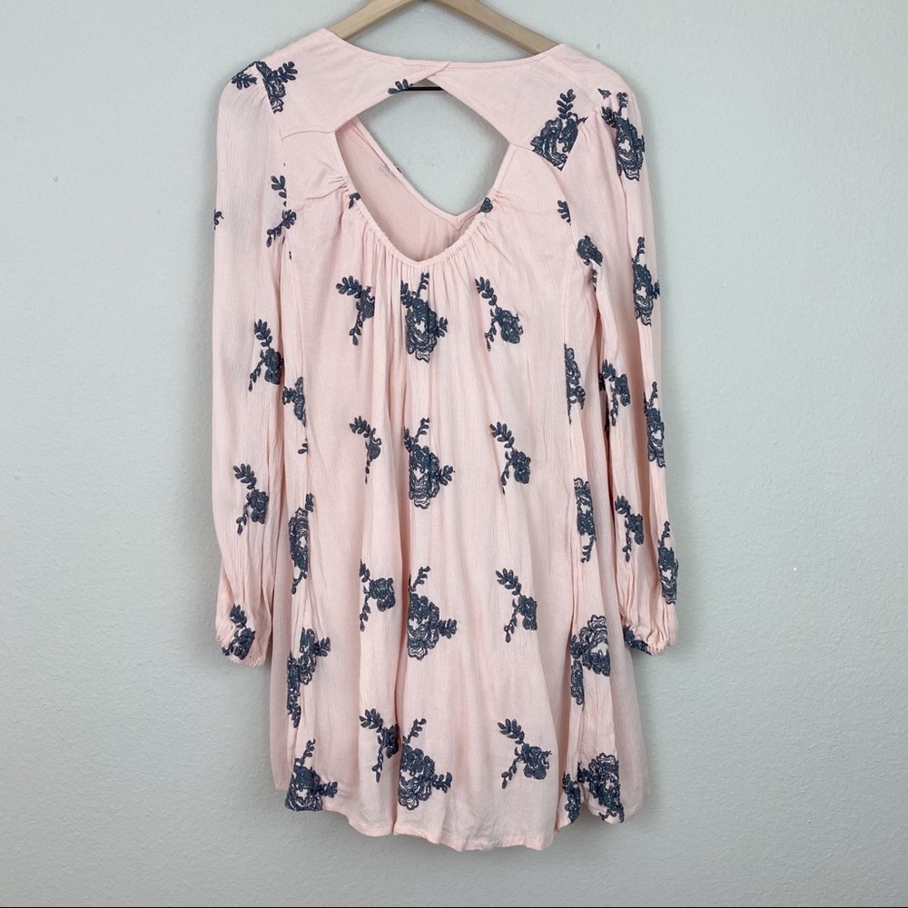 Free People Pink Gauze Emma Swing Dress - Picture 13 of 16